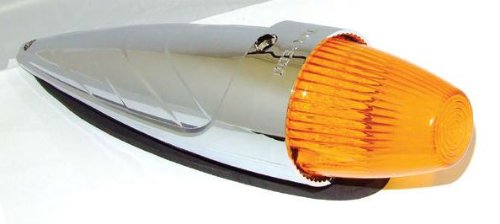 Five Power Products LED326Y Chrome Torpedo LED Cab Marker Lamps Lights for Peterbilt Kenworth Paccar Freightliner International Ford Marker Lights Power Products LED326Y