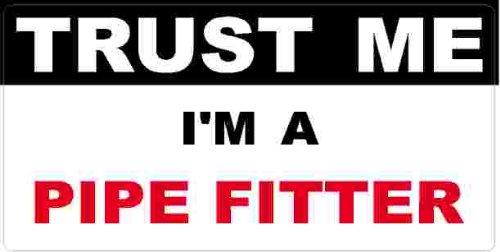 3 - Pipe Fitter Trust Me Tool Box Hard Hat Helmet Sticker H470 Bumper Stickers, Decals & Magnets Sticker Pirate HH510