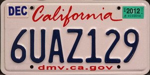 Covers California Dmv Gov License plate 