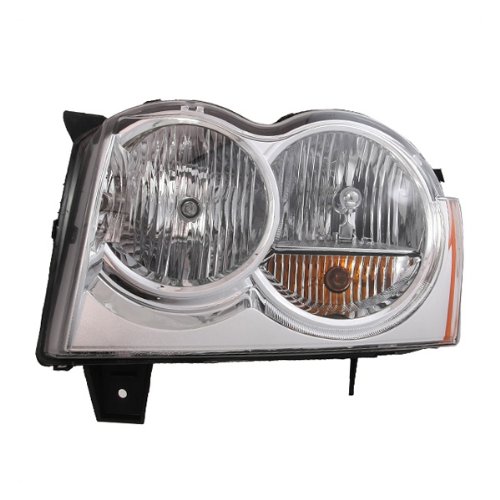JEEP 05-06 GRAND CHEROKE HEADLIGHT ASSY Bulbs Option Racing JP10084A1L