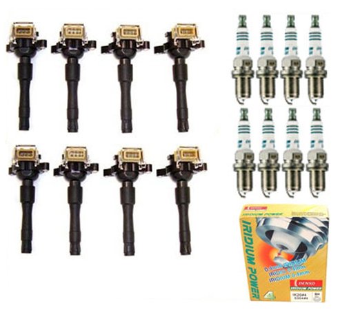 IC167 12131748017 12137599219 95-03 BMW 8 Ignition Coil & 8 Spark Plug 323Ci 323i 323is 325Ci 325i 325Xi 328i 328iS 330Ci 330i 330Xi 525i 528i 530i 540i 740i 740iL 750iL 840Ci 850Ci M3 M5 X5 Z3 Z8 95 96 97 98 99 00 01 02 03 Coil Packs MotorKing IC167