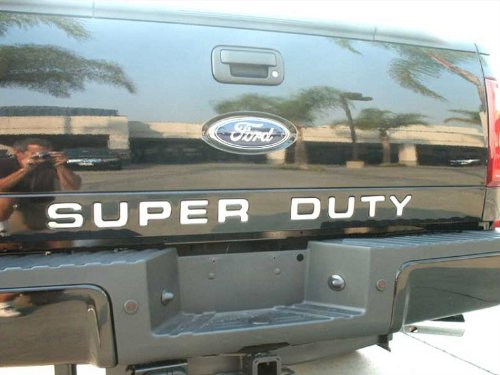 08-12 Ford F250/F350 Letter SUPER DUTY Tailgate Chrome Stainless Steel Molding Moulding Trim Cover 9PC Side MaxMate RP-FD657