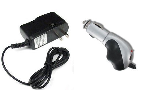 Chargers Bundle for Garmin GPS Nuvi 42LM 42 - Heavy Duty Car Charger (with 8 ft thick cord) + Home Travel AC Charger + White Stylus Pen GPS System Accessories MyNetDeals