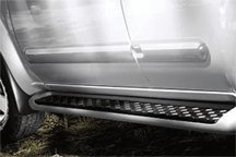 2010-2013 Nissan Frontier Crew Cab Body Side Moldings (Driver Side / 2-Piece / Super Black) 999G2-BRKH3C1 Side Nissan 999G2-BRKH3C1-A