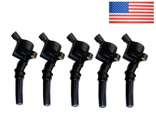 IC169 DG508 DG457 DG472 DG491 97-09 Ford 5 Ignition Coil Crown Victoria E150 E250 E350 97 98 99 00 01 02 03 04 05 06 07 08 09 Coil Packs MotorKing IC169