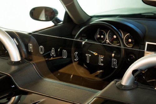 DEFLECTAIR⢠- Wind Deflector for Chrysler Crossfire Convertible - Bronze w/ ROADSTER Engraving Body DEFLECTAIR⢠Cros_02-08_BRONZE_ROADSTER