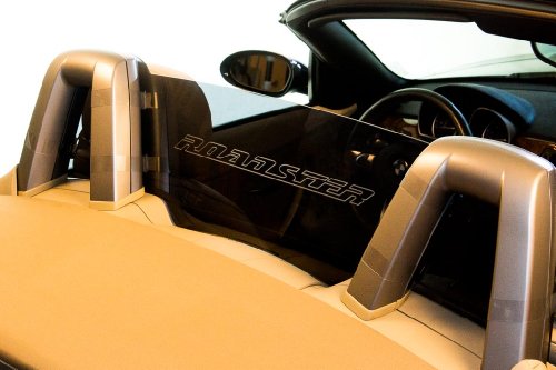 DEFLECTAIR⢠- Wind Deflector for BMW Z4 Convertible - Black w/ ROADSTER Engraving Body DEFLECTAIR⢠Z4_02-08_BLACK_ROADSTER