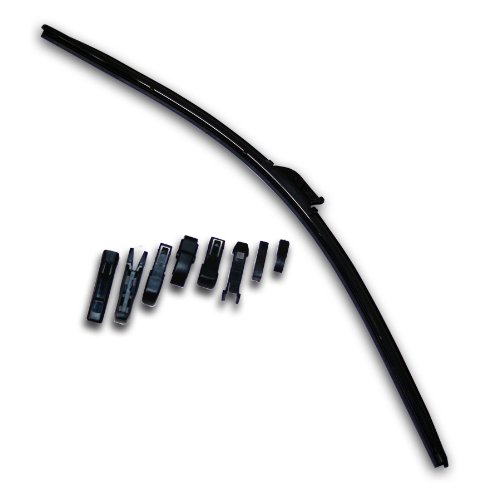 TuningPros WBU-P28 Multiple Adapter Bracketless Windshield Wiper Blade, 28 (700mm) Passenger Side, Set of 1 Blades TuningPros WBU-P28