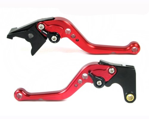 HQ Clutch Brake Levers SBR Short Red for Yamaha YZF R1 04 05 06 07 08 Forward Controls Moto-777 LI-LEV-STD-SHT-BK-RD-YZFR1-R104Y688