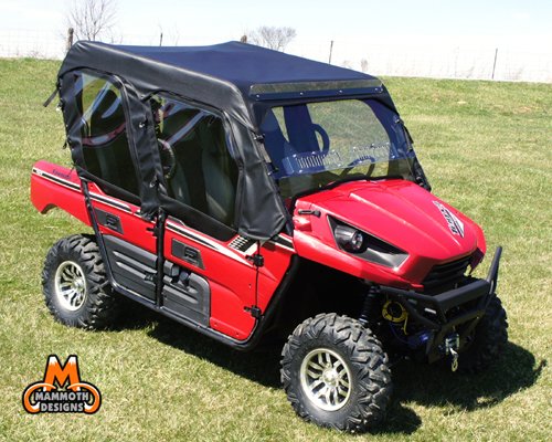Windshields & Accessories Mammoth Skins MD-KAW-TERYX4-FC04BLK-Black