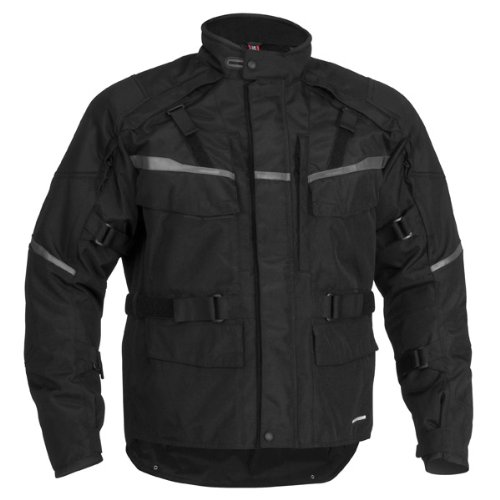 Firstgear Jaunt T2 Mens Black Textile Jacket - Medium Tall Jackets & Vests Firstgear FTJ.1303.01.M009