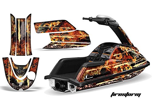 AMR Racing Yamaha Superjet Graphics Kit: Firestorm - Black Decals AMR Racing 3A-10144