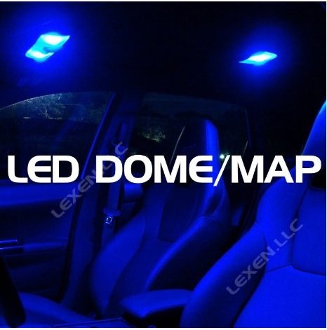 Acura 2 Blue Led Dome Map Interior Light Package (9 smd) Bulbs Led 9 smd led light acura
