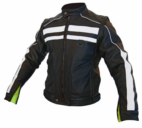 Missing Link Men's Rival Motorcycle Jacket (Black, Large) Jackets & Vests Missing Link RIVJACL