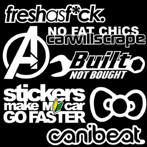 Bumper Stickers, Decals & Magnets iJDMTOY Decal-Combo-09