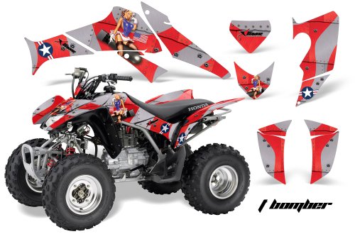 AMR Racing Honda TRX 250 R EX X Graphics: T-Bomber - Red Decals AMR Racing 3A-10106