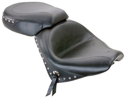 Two-Piece Studded Wide Touring Seat - Honda VTX1300R/S/T (02 - Newer) Complete Seats Mustang Motorcycle Seats 75906
