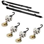 Q'Straint QRT STANDARD for Floor Mounting with Occupant Restraint PN: Q-8200-A-F Securing Straps Q'Straint Q-8200-A-F