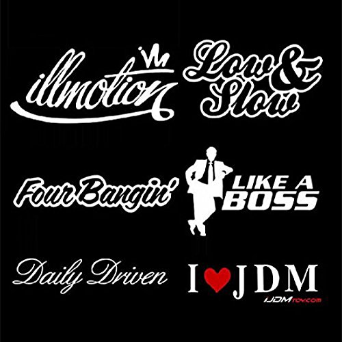 Bumper Stickers, Decals & Magnets iJDMTOY Combo-10