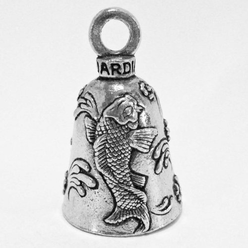 Guardian® Japanese Koi Carp Fish Motorcycle Biker Luck Gremlin Riding Bell or Key Ring Tall Size Key Chains Guardian® Bell GBCARP