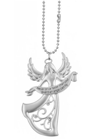 Guardian Angel Car Charm - Never drive faster than your guardian angel can fly Key Chains Ganz GAC2011