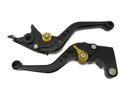 Moto-777 KY Clutch Brake levers SYB for Aprilia TUONO R 2003 04 05 06 07 08 09 Forward Controls Moto-777 KY-LEV-STD-SHT-YE-BK-TUONO_R-DB80DC80