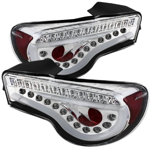 Spyder Auto (ALT-YD-SFRS12-LBLED-C) Scion FR-S Chrome Light Bar Style LED Tail Light - Pair Tail Light Assemblies Spyder Auto ALT-YD-SFRS12-LBLED-C