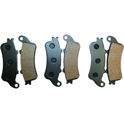 Front Rear Brake Pads HONDA GL1800 1800A ABS GOLDWING 2001-2011 Front Rear Brakes Brake Pads Caltric MP122-MP122-MP122/6