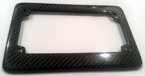 Yamaha TW200 Real Carbon Fiber License Plate Frame 3M Twill 96-00-03-07-09-11-13 Ignition Starter Top Auto 3M Twill