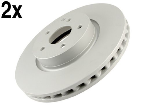 Mercedes 2008+ 350 Brake Disc Front L+R (x2 ) 'Z' COATED rotors w204 w207 w212 Rotors ZIMMERMANN COAT Z MBZ_20442108121577359x2