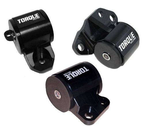 Torque Solution 3 Piece Billet Engine Mount Kit 2bolt 92-95 Honda Civic B or D Series Engine Mounts Torque Solution TS-HA-123-256