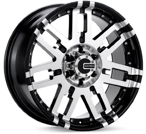 Mamba M2X 17 Black Wheel / Rim 5x5.5 with a 20mm Offset and a 108.10 Hub Bore. Partnumber M2X788520B Truck & SUV Mamba M2X788520B