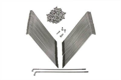 Motorcycle Stainless Steel 19 Spoke Set Buchanan Rims VTWINN 45-0661