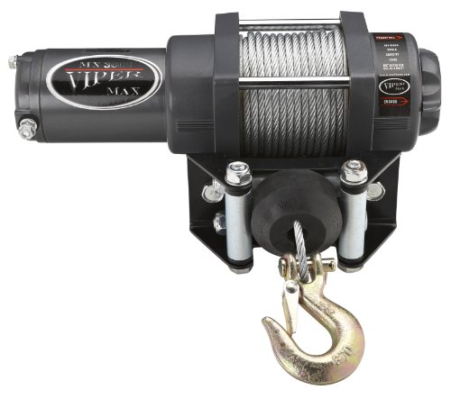 Viper Max 3000lb UTV Winch & Custom Mount for Kawasaki Mule 4000 Series with Steel Cable Winches Moto Alliance MX3000-ST50-MA11938