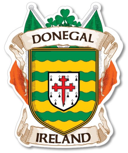 Donegal County Ireland Irish Car Bumper Sticker/decal Bumper Stickers, Decals & Magnets IrishWholesale VSC-108