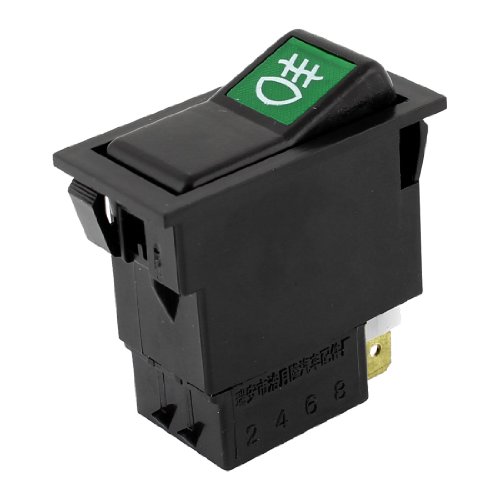 12V Plastic 6 Pins ON-OFF Type Fog Light Switch Button for Car Backup Light Switch Amico Amico