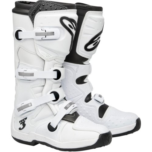 Alpinestars Tech 3 Men's Motocross Motorcycle Boots - White / Size 11 Boots Alpinestars 3410-0835-PU-AMA