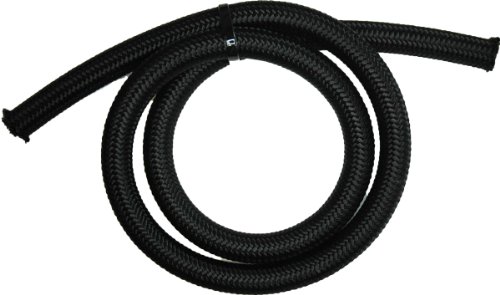 15 FT.-06 GATES Black Nylon / SS Braided Racing Hose Flex Gates GBK210-06-180