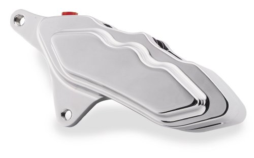 2007 Harley Davidson FLHR Road King Direct Bolt-On 6 Piston Front Left Brake Caliper - Chrome, Manufacturer: Hawg Halters Inc, 6 PIST CLPR 00-UP LEFT CHR-HHI Pads Hawg Halters 670481