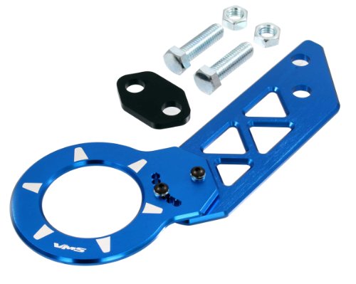 BLUE REAR ADJUSTABLE T6061 CNC Billet Anodized Aluminum Towing TOW HOOK for Honda Del Sol 93 94 95 96 97 98 1993 1994 1995 1996 1997 1998 (Brand New - Totally REDESIGNED) JDM Tow Bars 112-ERPTHR3BL