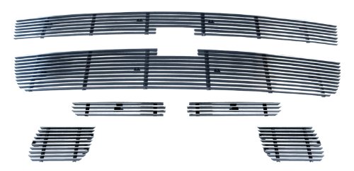 MaxMate 06 Chevy Silverado 1500/07 Silverado 1500/2500/3500 Classic/05-06 2500/3500 6PC Combo Horizontal Billet Polished Aluminum Grille Grill Insert Grille Inserts MaxMate BG-CV015+BG-CV094+BG-CV095