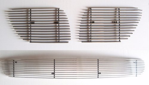 MaxMate 04-06 Pontiac GTO 3PC Combo Horizontal Billet Polished Aluminum Grille Grill Insert Grille Inserts MaxMate BG-PO588+BG-PO589