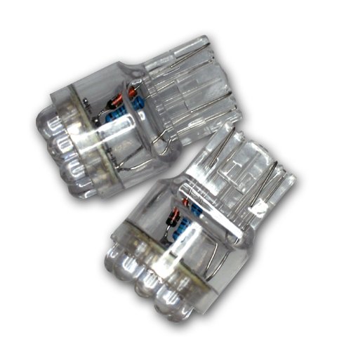 TuningPros LEDBL-T20-A9 Backup Reverse LED Light Bulbs T20 Wedge, 9 LED Amber 2-pc Set Lighting TuningPros LEDBL-T20-A9