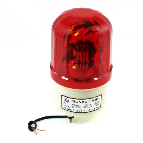 LTE-1101J Vehicles Red Strobe Rotary Warning Lamp Light AC220V 10W Lighting Assemblies & Accessories Amico a13052200ux1161