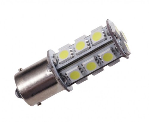 GRV Ba15s 1156 1141 High Bright Car LED Bulb 18-5050SMD AC/DC 12V -28V Cool White Pack of 10 Headlight Bulbs GRV BS-105