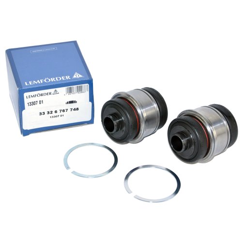 Ball Joints Lemfoerder 33326767748 , 33321095631 , 33321090504 ,  33 32 6 767 748 , 33 32 1 095 631 , 33 32 1 090 504 => BMW Rear Suspension Lower Control Arm Ball Joint Lemforder OEM 767748 (2pcs) => 2001 2002 2003 E39; Mounts into Rear Wheel Carrier 525i 530i / 2004 2005 2006 2007 525i / 2006 2007 Mounts into Rear Wheel Carrier 525xi 530xi / 2006 2007 525xi 530xi / 1997 1998 1999 2000 E39; Mounts into Rear Wheel Carrier 528i / 2008 2009 2010 Mounts into Rear Wheel Carrier 528i / 2009 2010 528i xDrive 535i xDrive / 2009 2010 528i xDrive 535i xDrive / 2008 528xi / 2008 Mounts into Rear Wheel Carrier 528xi / 2004 2006 2007 530i / 2005 Serviced w/Control Arm 530i / 2008 2009 2010 Mounts into Rear Wheel Carrier 535i / 2008 Mounts into Rear Wheel Carrier 535xi / 1997 1998 1999 2000 2001 2002 2003 E39; Mounts into Rear Wheel Carrier 540i / 2006 2007 550i / 2008 2009 2010 2011 Mounts into Rear Wheel Carrier 550i / 2006 2007 650i / 2008 2009 2010 Mounts into Rear Wheel Carrier 650i / 1993 1994 Mounts into Rear Wheel Carrier 740i 740iL / 1995 1996 1997 1998 1999 2000 2001 E38; Mounts into Rear Wheel Carrier 740i 740iL / 2002 2003 2004 E66; Mounts into Rear Wheel Carrier 745Li 745i / 2005 745Li 745i / 2006 2007 750Li 750i / 2008 Mounts into Rear Wheel Carrier 750Li 750i / 1995 1996 1997 1999 2000 2001 E38; Mounts into Rear Wheel Carrier 750iL  / 1998 M73 Eng.; E38; Mounts into Rear Wheel Carrier 750iL / 2003 2004 2005 2006 2007 760Li / 2008 Mounts into Rear Wheel Carrier 760Li / 2004 2005 2006 760i / 2007 2008 Mounts into Rear Wheel Carrier B7 / 2000 2001 2002 2003 E39; Mounts into Rear Wheel Carrier M5 / 2006 2007 M5 M6 / 2008 2009 2010 Mounts into Rear Wheel Carrier M5 M6 / 2000 2001 2003 E53; Mounts into Rear Wheel Carrier X5 / 2001 2003 E53; Mounts into Rear Wheel Carrier X5 / 2005 2006 X5 / 2000 2001 2002 2003 E52; Mounts into Rear Wheel Carrier Z8