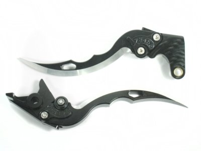 Moto-777 Blade Clutch Brake Levers for Kawasaki Ninja 650R ER-6F 2009 2010 2011 2012 2013 Forward Controls Moto-777 KY-LEV-BK-BK-NINJA650R-F44K750