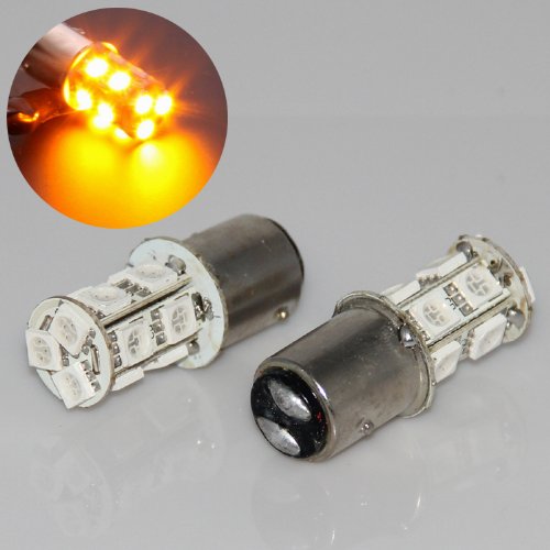 hkbayi 2pcs 1157 BAY15D P21/5W Dual Filament SMD 5050 Car Tail Brake LED Light Bulb Lamp Turn signal white blue red yellow Car Safety & Security hkbayi
