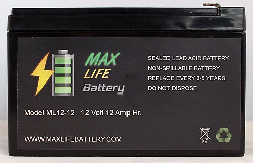 Batteries & Battery Chargers Max Life Battery ML12-12F256