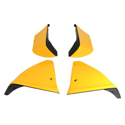 CHICANE YELLOW FRONT & REAR SPLASH GUARDS 999J2ZVEAC04 ZVEAC03 09-13 NISSAN 370Z Mud Flaps & Splash Guards Factory Original 999J2-ZVEAC04, 999J2-ZVEAC03